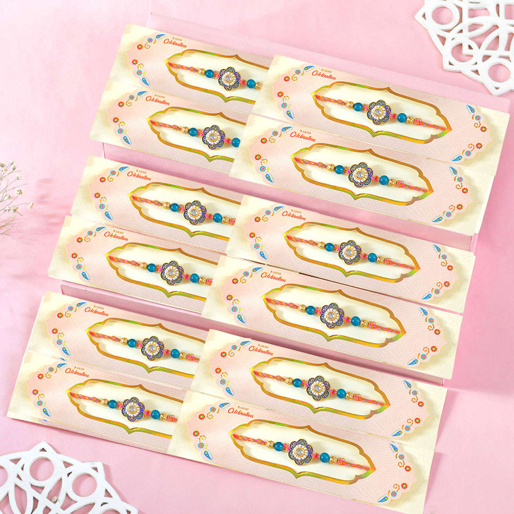 Blossom Kundan Rakhi