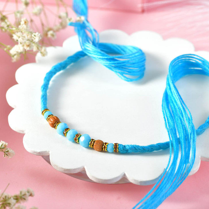 Aqua Rudraksha Divine Rakhi