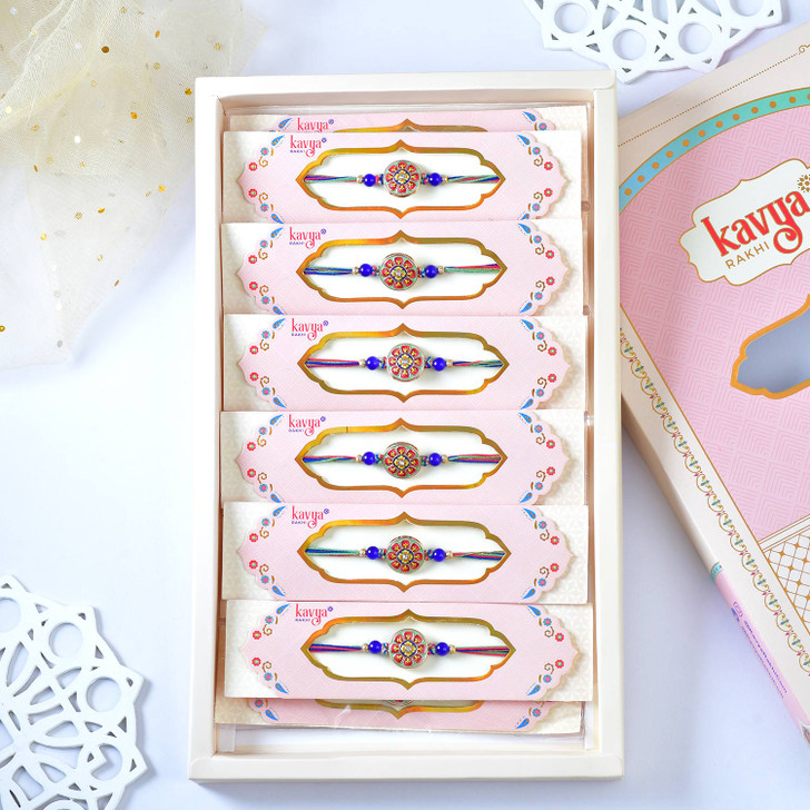 Multicolor Floral Classic Designer Rakhi