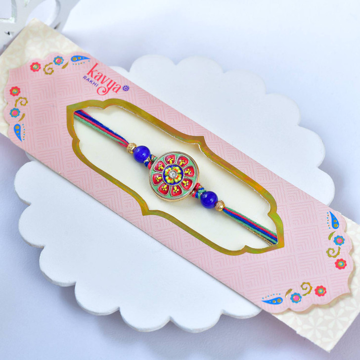 Multicolor Floral Classic Designer Rakhi