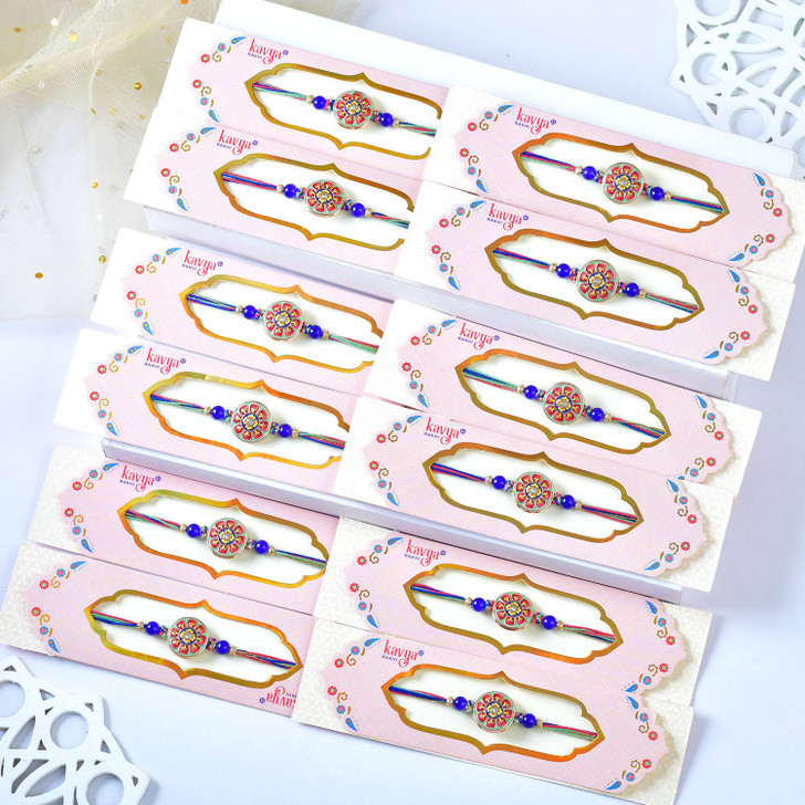 Multicolor Floral Classic Designer Rakhi