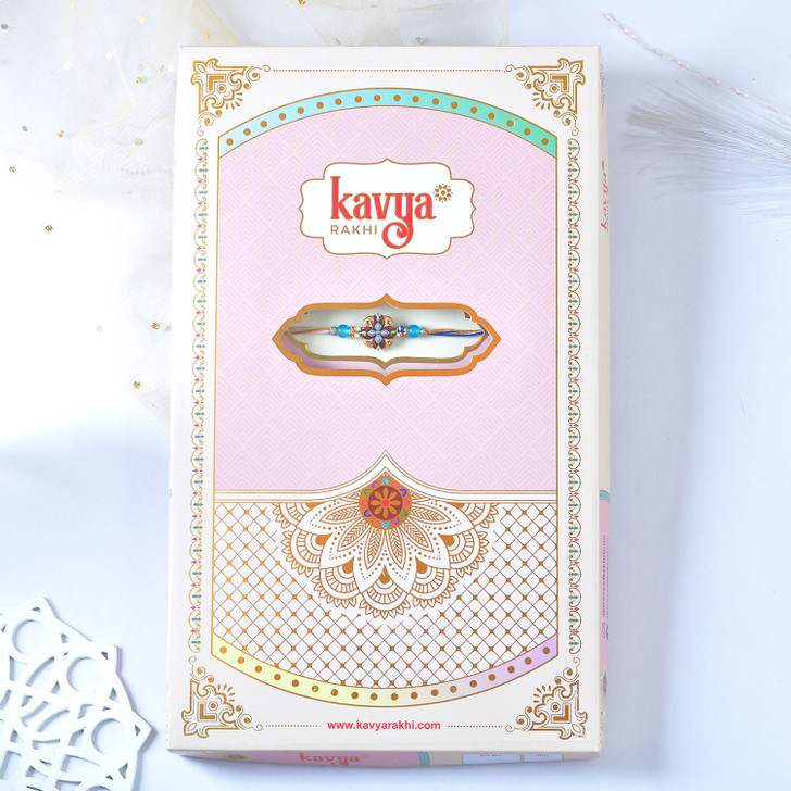 Royal Multicolor Floral Designer Rakhi