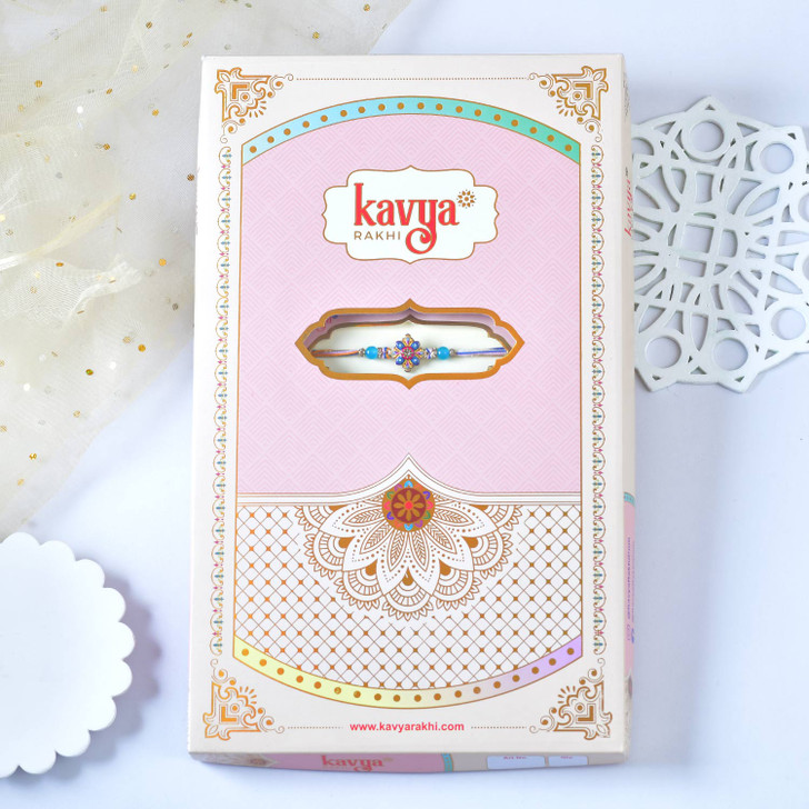 Rainbow Bloom Designer Rakhi