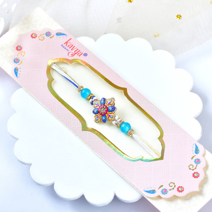Rainbow Bloom Designer Rakhi