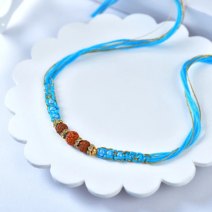 Divine Rudra Azure Thread Rakhi