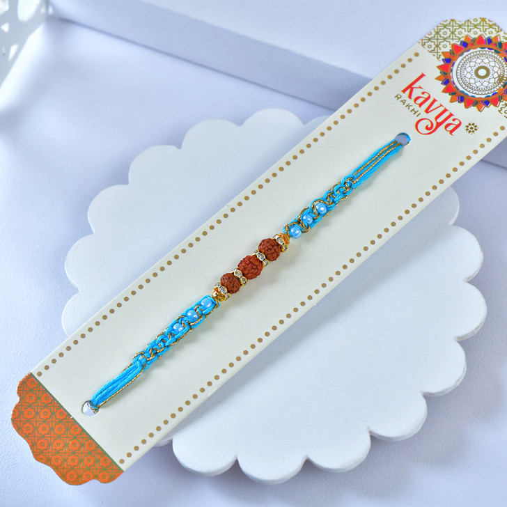 Divine Rudra Azure Thread Rakhi