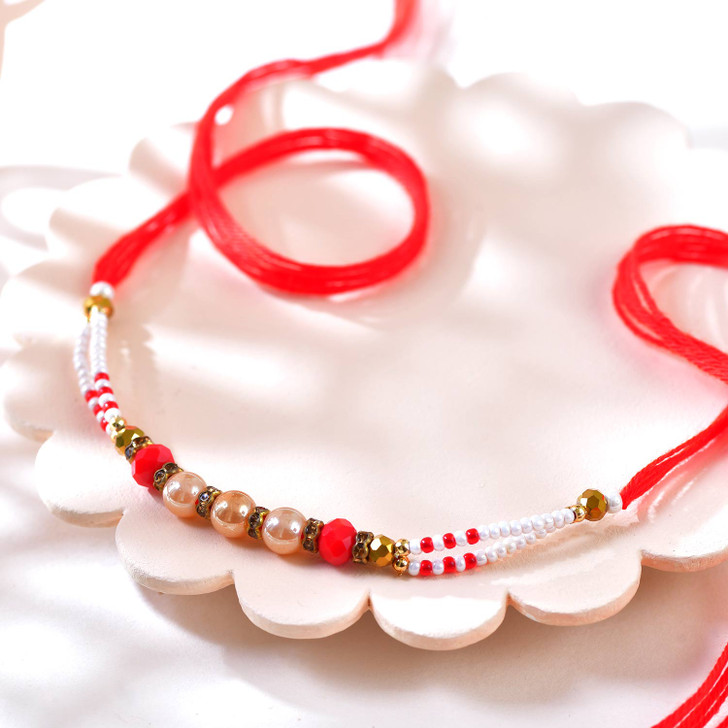 Royal Pearl Elegance Rakhi