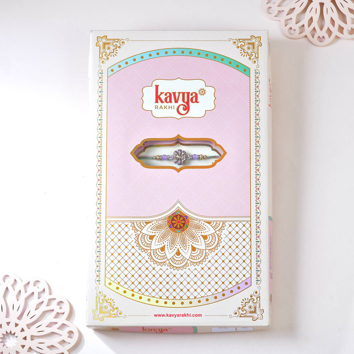 Peacock Bloom Pastel Designer Rakhi