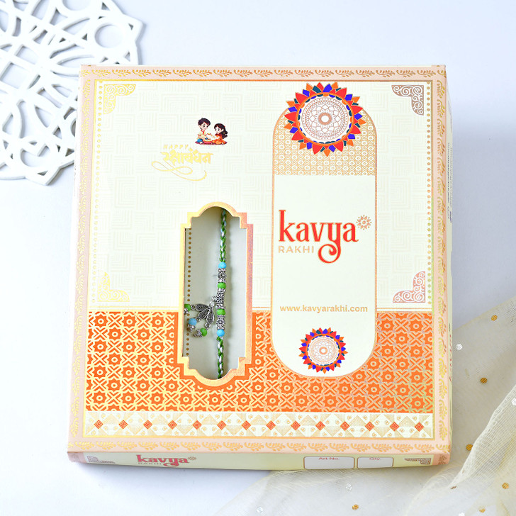 Emerald Breeze Charm Rakhi