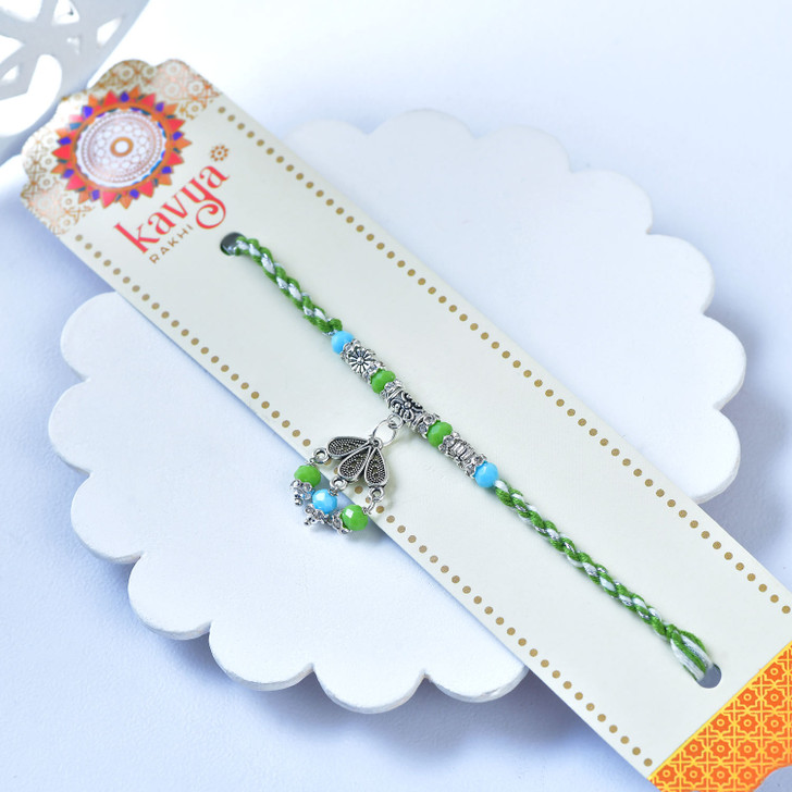 Emerald Breeze Charm Rakhi
