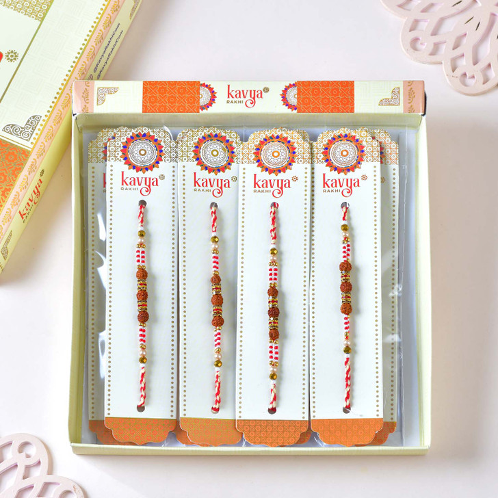 Divine Harmony Rudraksha Bead Rakhi