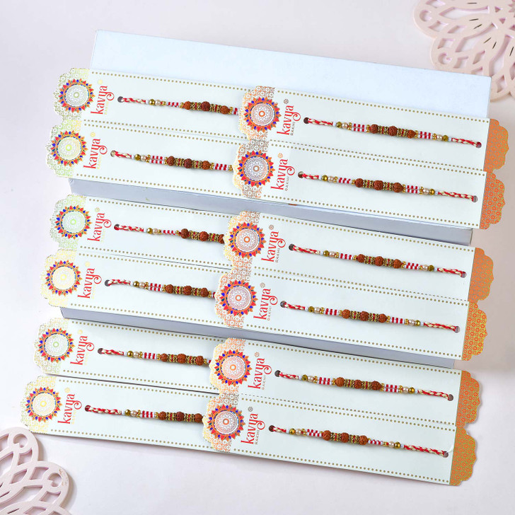 Divine Harmony Rudraksha Bead Rakhi