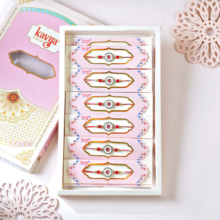 Divine Om Radiance Pearl Rakhi