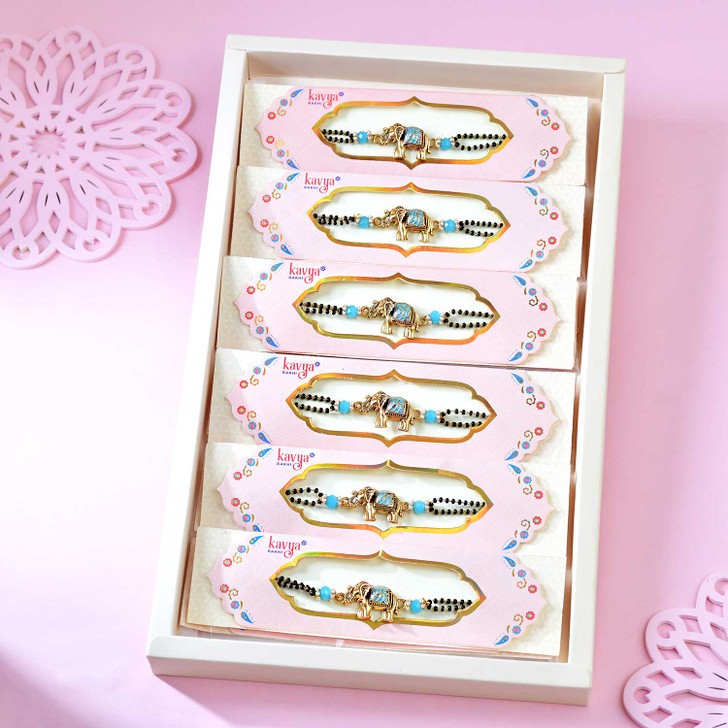 Royal Elephant Charm Designer Rakhi