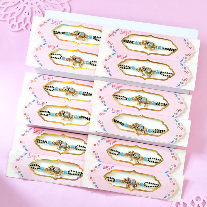 Royal Elephant Charm Designer Rakhi