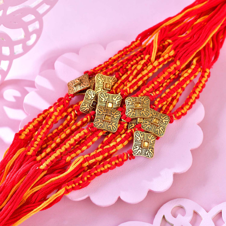 Classic Red Thread Designer Rakhi (Loose)