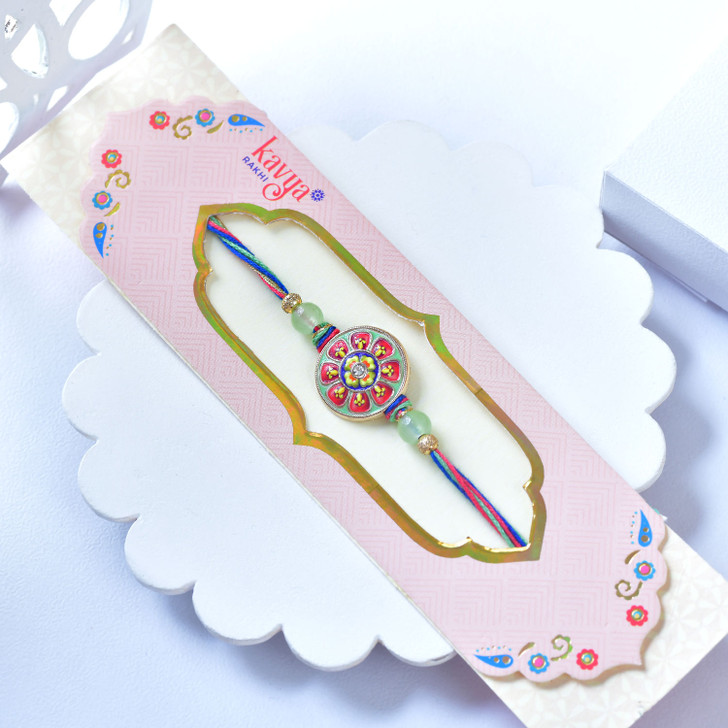 Multicolor Floral Charm Rakhi