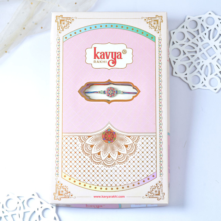 Multicolor Floral Charm Rakhi