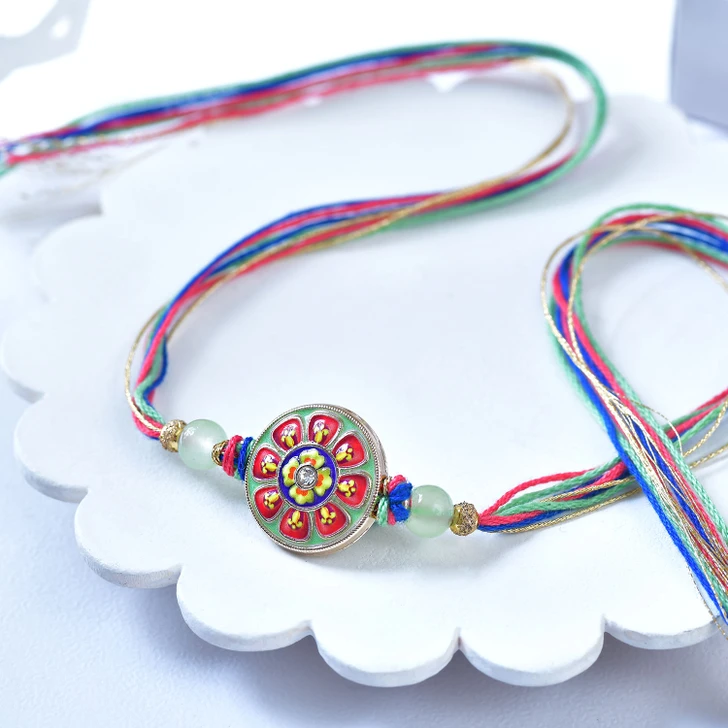 Multicolor Floral Charm Rakhi (Loose)