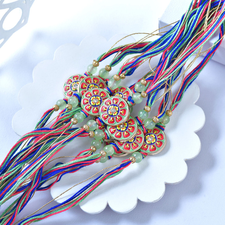 Multicolor Floral Charm Rakhi (Loose)