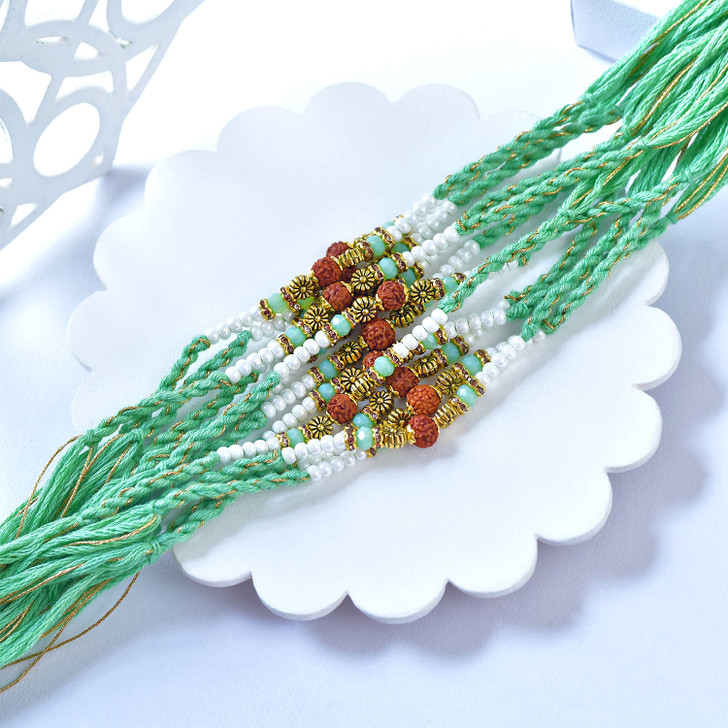 Rudraksha Serenity Bead Rakhi (Loose)