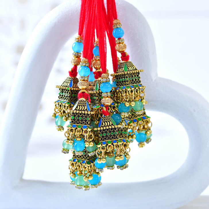 Kavya Rakhi Royal Jhumki Lumba Rakhi