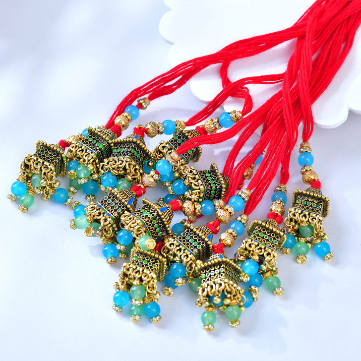 Kavya Rakhi Royal Jhumki Lumba Rakhi