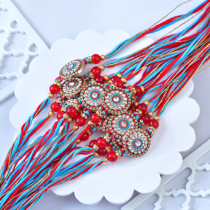 Kavya Royal Mandala Stone Rakhi (Loose)
