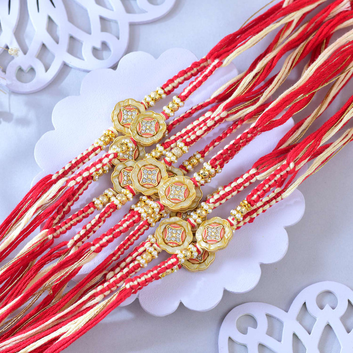 Royal Blossom Stone Rakhi (Loose)