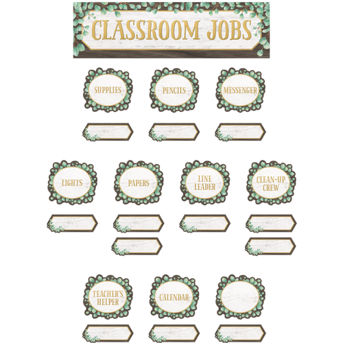 Eucalyptus Classroom Jobs Mini Bulletin Board