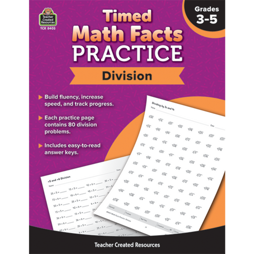 Timed Math Facts Practice: Division