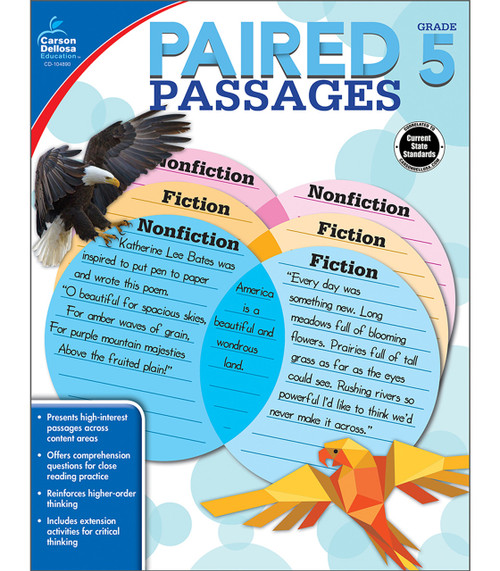 Paired Passages Workbook Grade 5 Paperback