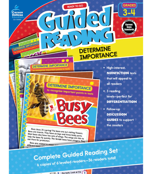 Guided Reading: Determine Importance Resource Book Grade 3-4 Paperback