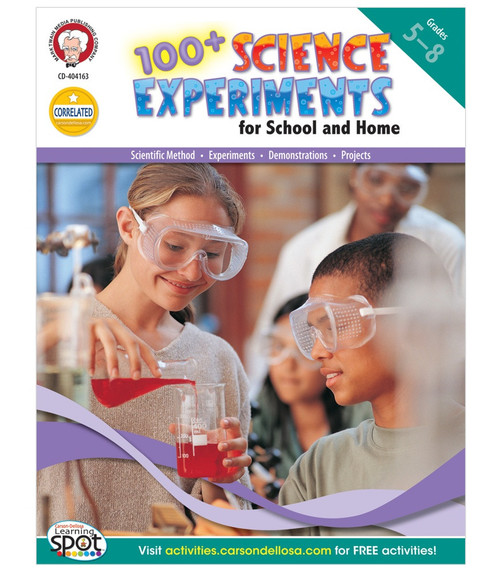 100+ Science Experiments for School and Home Resource Book Grade 5-8