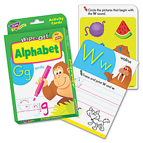 Alphabet Wipe Off Activity Cards