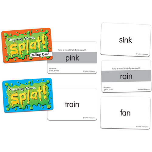 Rhyming Words Splat Game