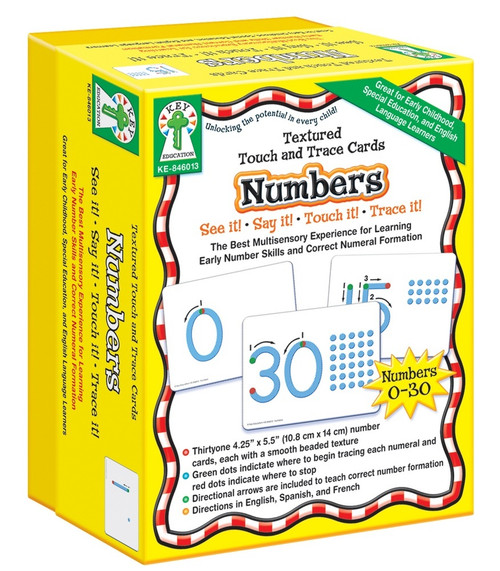 Textured Touch and Trace: Numbers Manipulative Grade PK-3