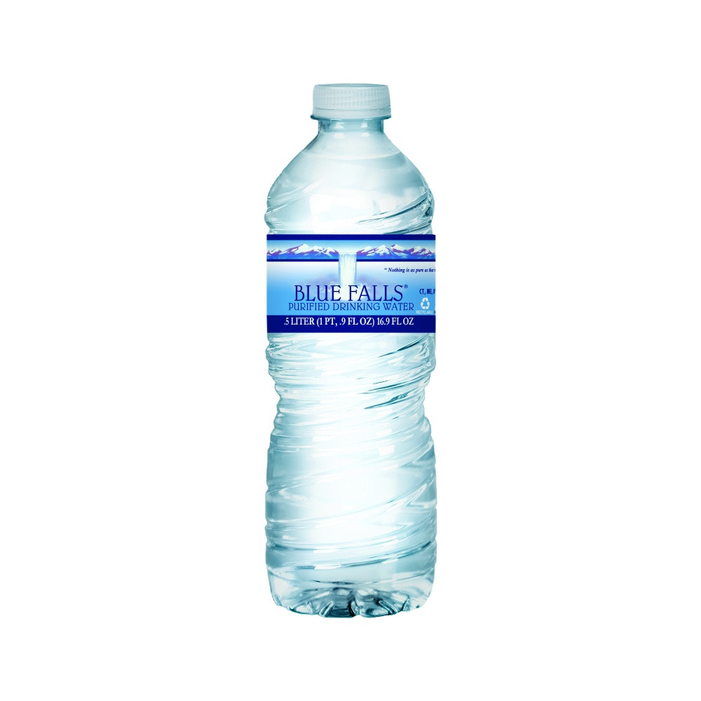 Blue Falls Purified Drinking Water, 16.9 Fluid Ounce Bottles, 24