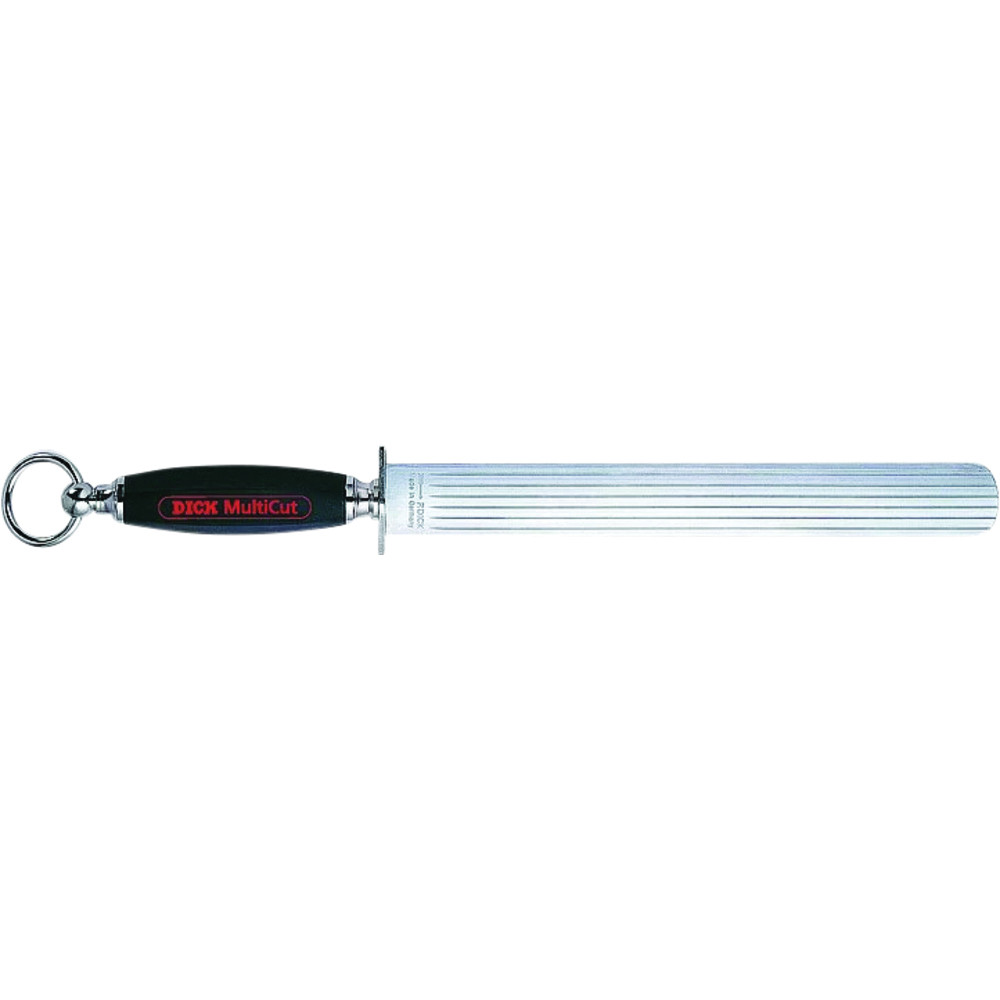F. Dick Sharpening Steel with Plastic Handle, Flat Fine Cut, 11