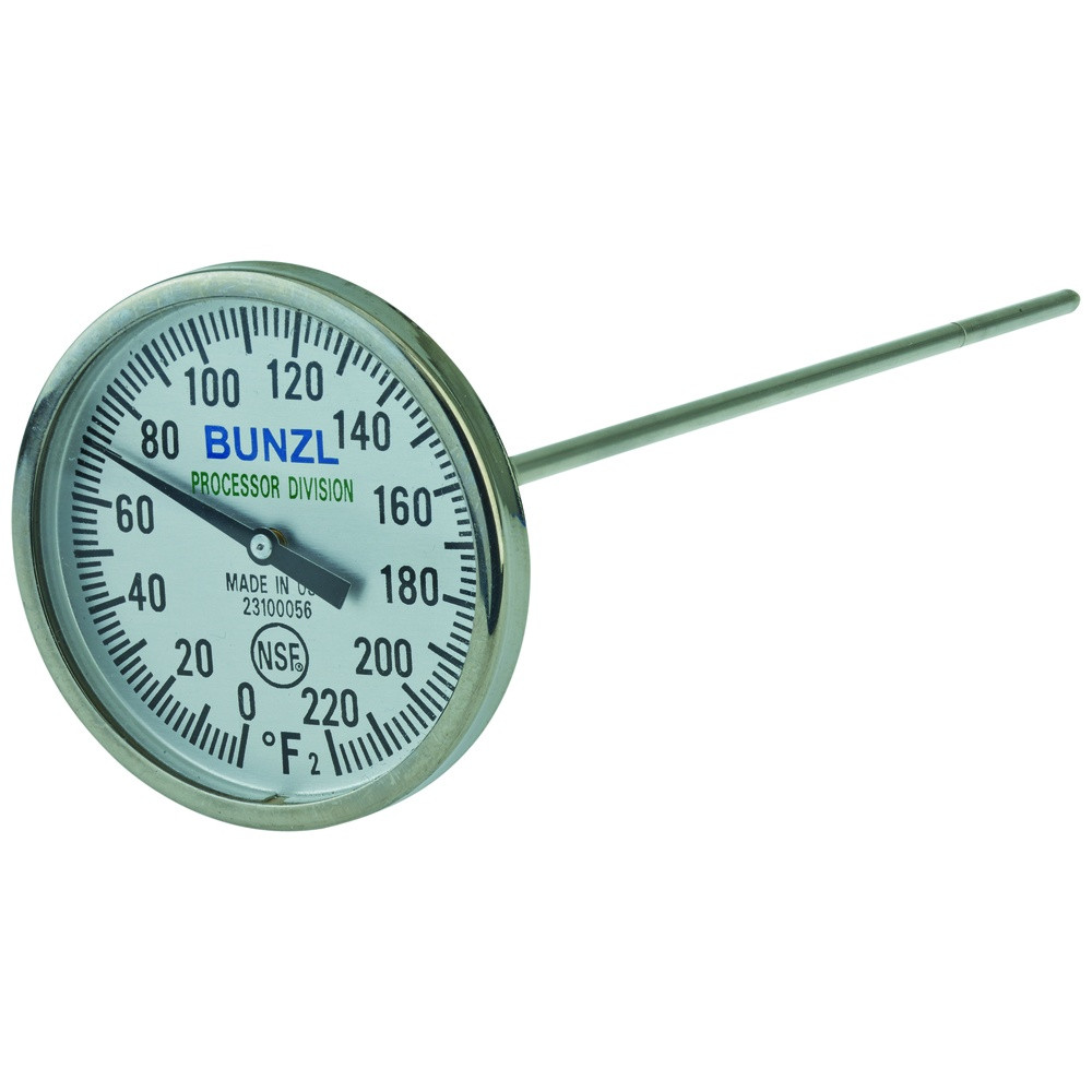Tel-Tru Pocket Test Thermometer, 2in Dial - Bunzl Processor Division