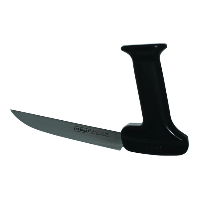 Stirex® U-55 Ergonomic Butcher Knife, 9 Inch, Black