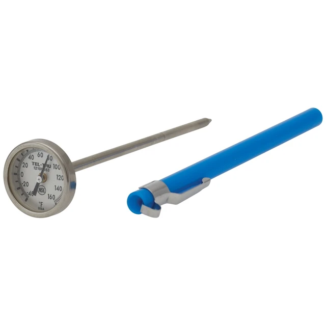 Tel-Tru Pocket Test Thermometer, 2in Dial - Bunzl Processor Division