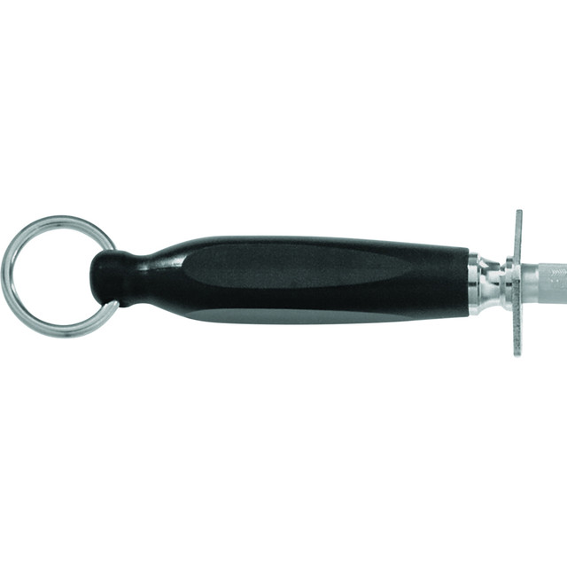 F. Dick Sharpening Steel with Plastic Handle, Flat Fine Cut