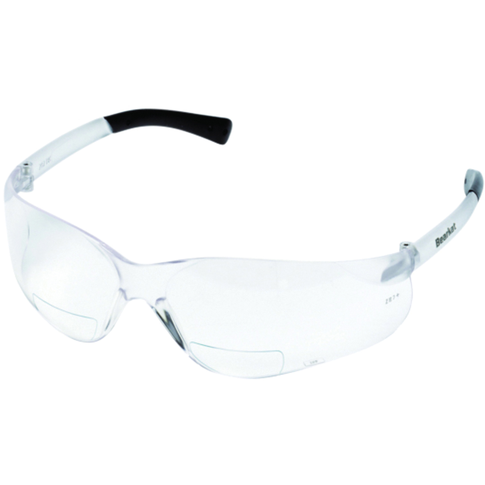 MCR Safety BearKat® BK1 Series Bifocal Readers Safety Glasses, Anti-Scratch, Clear