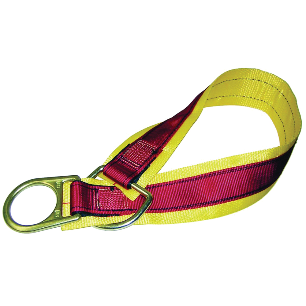 MSA Safety Anchorage Connector Strap, Double D-Ring, 3 Feet