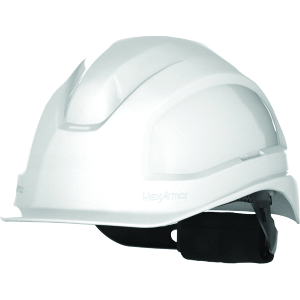 HexArmor® Safety Helmet, Ceros® XP250E, Short Brim, 6-Point AirBridge® Ratchet Suspension