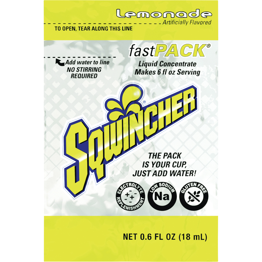 Sqwincher® Fast Pack® Liquid Concentrate Electrolyte Hydration Drink Mix