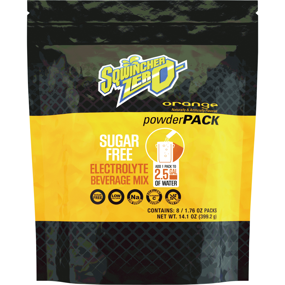 Sqwincher® ZERO Powder Pack Electrolyte Hydration Drink Mix