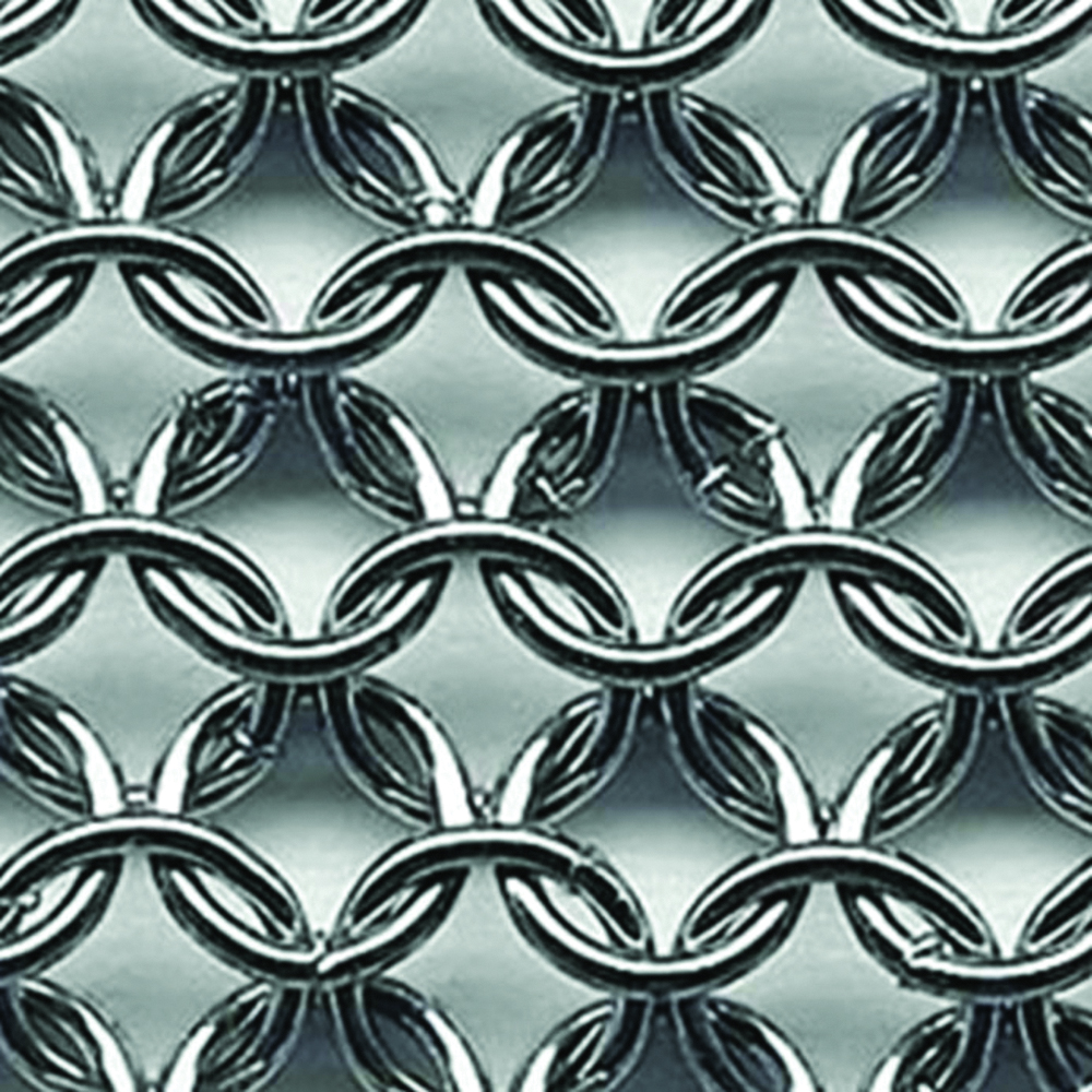 MESHWEAR® by Niroflex Metal Mesh Apron, Stainless Steel, 4.2 mm Rings, Plastic Straps, 22 Inch