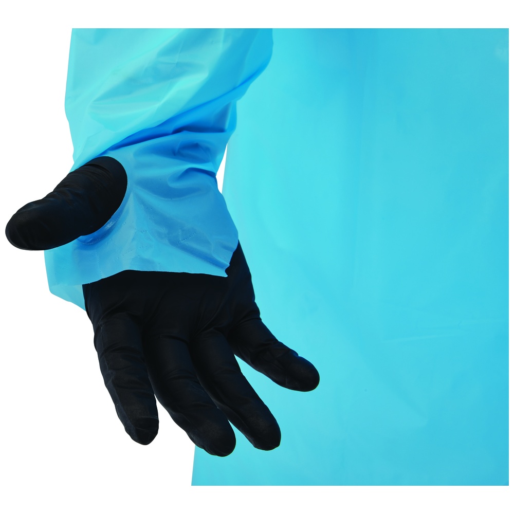 PolyCo PolyWear® Embossed Gowns, Thumb Loop, Open Back PolyCo PolyWear® Embossed Gowns, Thumb Loop, Open Back